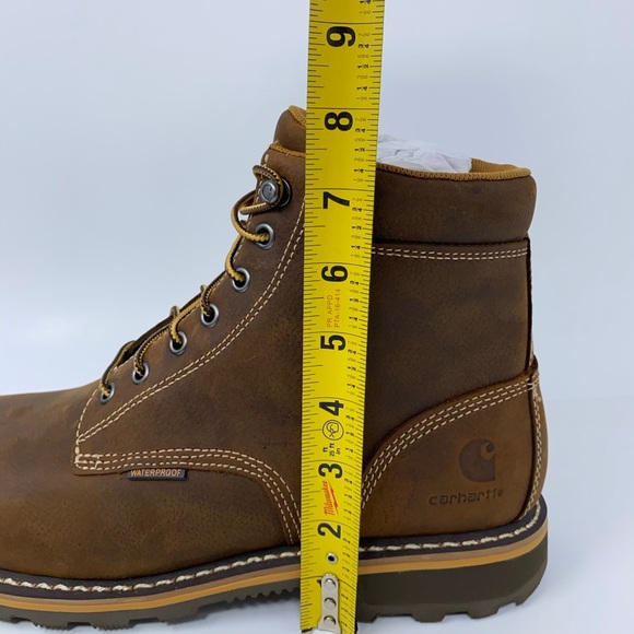 Carhartt Soft Toe 6" Waterproof Leather Work NEW - Picture 7 of 15